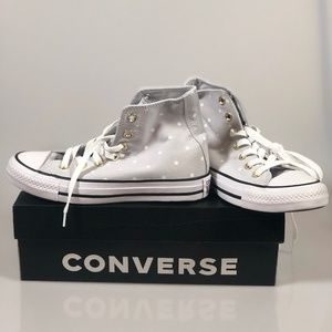 Converse Chuck Taylor All Star High - Gray- Polka